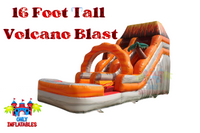 Volcano Lava Blast Inflatable Water Slide With Pool - Only Inflatables