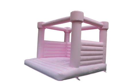 White Open Front Commercial Grade Inflatable Bounce House - Only Inflatables