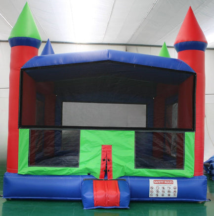 Rainbow Commercial Grade Inflatable Bounce House - Only Inflatables