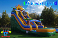 Sunny Day Commercial Grade Inflatable Water Slide With Pool - Only Inflatables