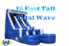 Tidal wave Commercial Grade Double Lane Inflatable Water Slide - Only Inflatables